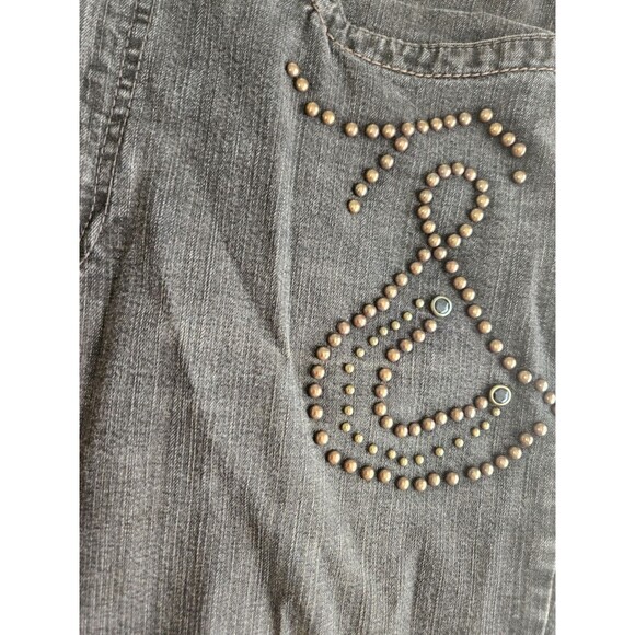 Anna Montana Women's Winter Dark Denim Embroidered Pocket Bootcut Jeans Size 40 - Picture 6 of 12